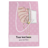 Christening * Kies achtergrondkleur Medium Cadeauzakje (Voorkant)