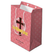 Christening * Kies achtergrondkleur Medium Cadeauzakje (Achterkant Gekanteld)
