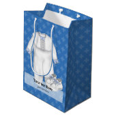 Christening * Kies achtergrondkleur Medium Cadeauzakje (Achterkant Gekanteld)