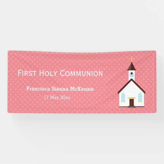 Christening * Kies achtergrondkleur Spandoek (Horizontaal)