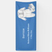 Christening * Kies achtergrondkleur Spandoek (Verticaal)