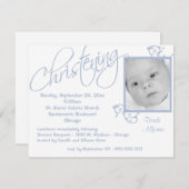 Christening Scroll for Baby Boy Kaart (Voorkant / Achterkant)