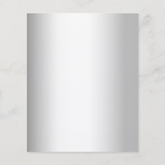 Christening Silver Eucalyptus greenery-uitnodiging Flyer (Achterkant)