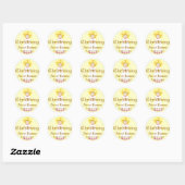 Christening Sticker-Customize Ronde Sticker (Vel)