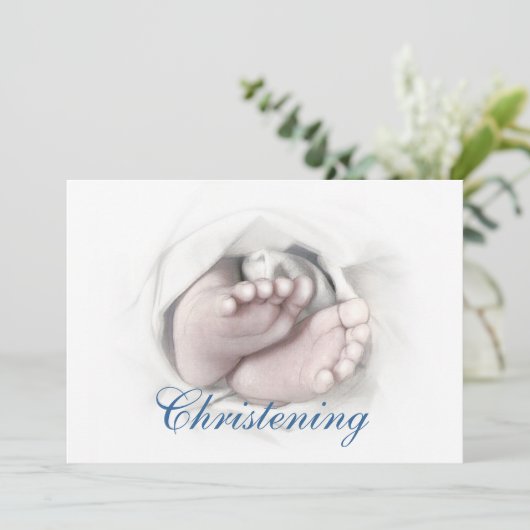 Christening uitnodiging (Staand voorkant)