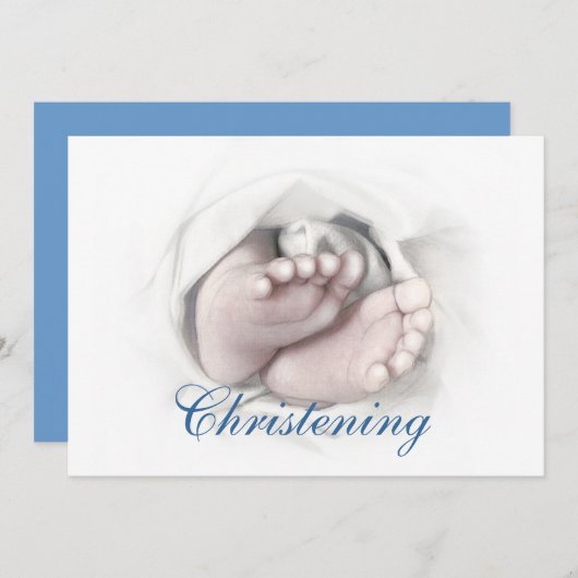 Christening uitnodiging (Voorkant / Achterkant)