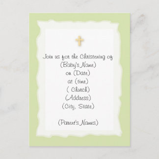 Christening Uitnodiging Briefkaart
