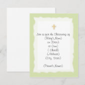 Christening Uitnodiging Briefkaart (Voorkant / Achterkant)