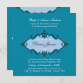 CHRISTENING UITNODIGT :: viva 10SQ Kaart (Voorkant / Achterkant)