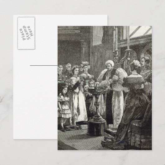 Christening van de prinses Louise Briefkaart (Voorkant / Achterkant)