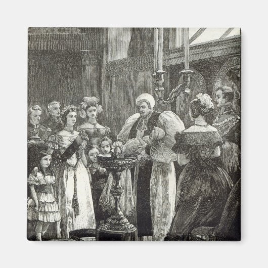 Christening van de prinses Louise Magneet (Voorkant)