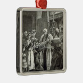 Christening van de prinses Louise Metalen Ornament (Rechts)