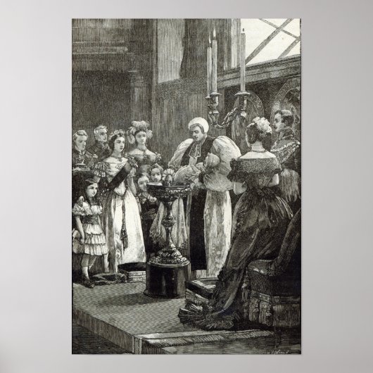 Christening van de prinses Louise Poster (Voorkant)