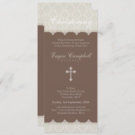 CHRISTENING VERZOEKT : oh zo mooi 1P Kaart (Voorkant / Achterkant)