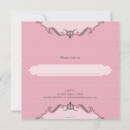 CHRISTENING VERZOEKT : viva 8SQ Kaart (Achterkant)