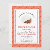 Christening | ZWART NAMING | KoraalStippen | Foto Kaart (Voorkant)