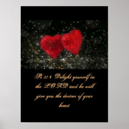 Christenscriptie PS 37:4 Poster