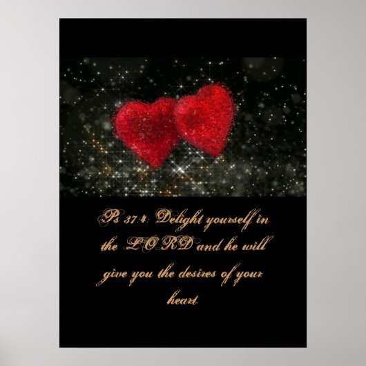Christenscriptie PS 37:4 Poster (Voorkant)