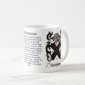 Christensen Family Coat of Arms mok (Voorkant rechts)