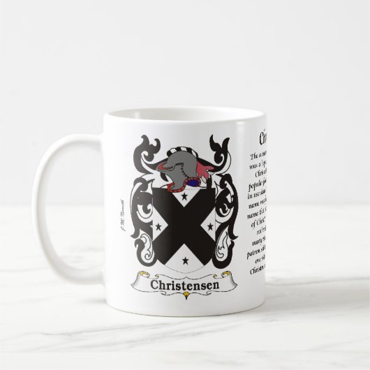 Christensen Family Coat of Arms mok (Links)