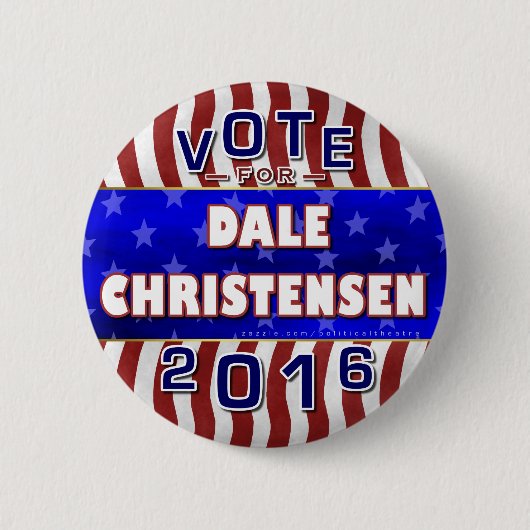 Christensen voor President 2016 VerkiezingsRepubli Ronde Button 5,7 Cm (Voorkant)