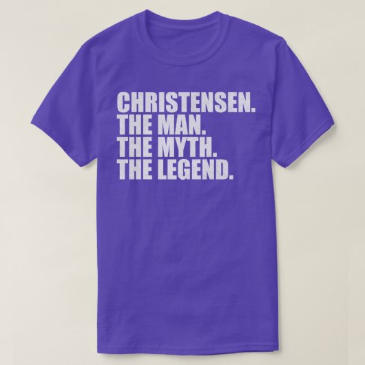 ChristensenChristensen Achternaam Christensen las T-shirt (Design voorkant)