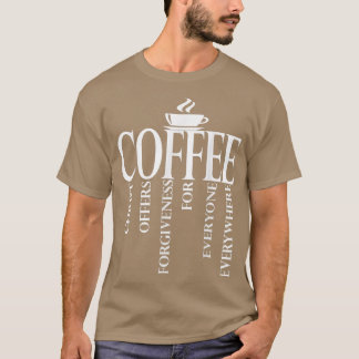 Christerest Coffee Christus biedt vergiffenis cade T-shirt