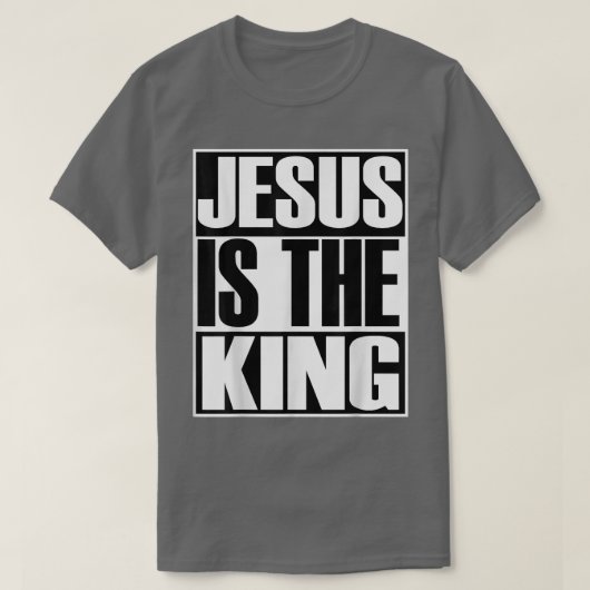Christerest Jesus Is The King Christian Evangelism T-shirt (Design voorkant)