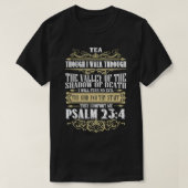 Christerste Psalm 23 De Heer is mijn Shepherd Chri T-shirt (Design voorkant)