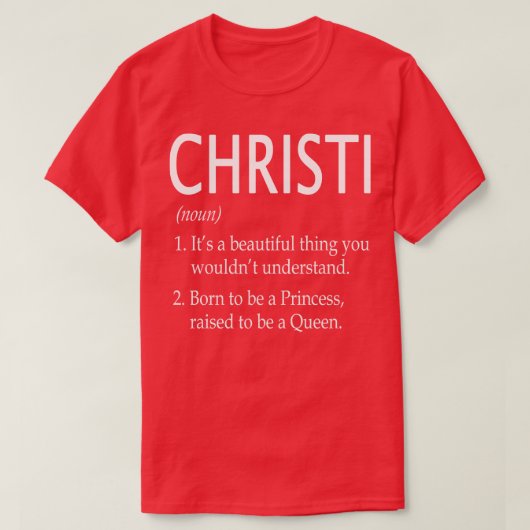 Christi Naam Gift 167 T-shirt (Design voorkant)