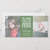 Christiaan 2 Foto - Kom, laat ons hem aanbidden -  Feestdagenkaart (Voorkant)