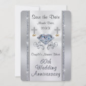 Christiaan 60e Save the Date Jubileumfeest Kaart (Voorkant)