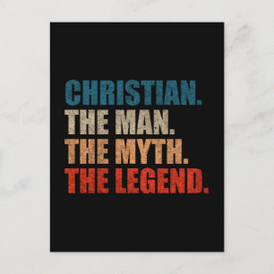 Christiaan De Man De Mythe De Legende Briefkaart