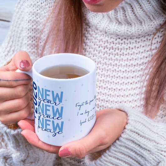 Christian 2026 New Year Custom Scripture Cross Koffiemok