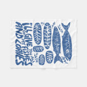 Christian 2 Fishes 5 Breads 5000 Against Fleece Deken (Voorkant (Horizontaal))