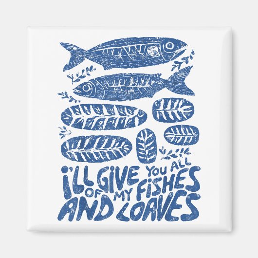 Christian 2 Fishes 5 Breads 5000 Against Magneet (Voorkant)