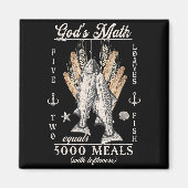 Christian 2 Fishes 5 Breads 5000 Against Magneet (Voorkant)