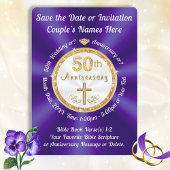 CHRISTIAN, 50ste verjaardag Save the Date-kaarten Kaart
