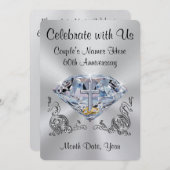 Christian 60e verjaardagsuitnodigingen Personalise Kaart (Voorkant / Achterkant)