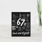 Christian 6 7 Meme Six Seven 67 Bible Verse Script Kaart (Voorkant)