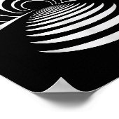 Christian Afterlife Illusion Tunnel Retro Abstract Poster (Hoek)