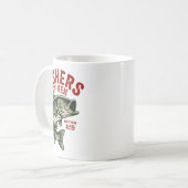 Christian Angler Fishers Of Men Matthew 4 19 Verse Koffiemok (Voorkant links)