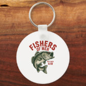 Christian Angler Fishers Of Men Matthew 4 19 Verse Sleutelhanger (Voorkant)