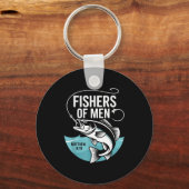 Christian Angler Fishers Of Men Matthew 4 19 Verse Sleutelhanger (Voorkant)