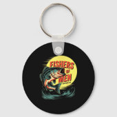 Christian Angler Fishers Of Men Matthew 4 19 Verse Sleutelhanger (Voorkant)