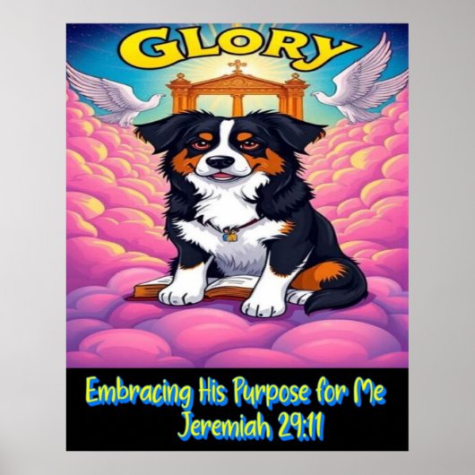 Christian Aussie Embracing His Purpose For Me Poster (Voorkant)
