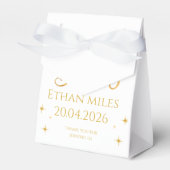 Christian Baby Shower Personalized Name And Date Bedankdoosjes (Voorkant Zijde)