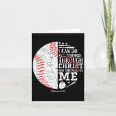 Christian Baseball Philipans 4_13 I Can Do All Thi Kaart (Voorkant)