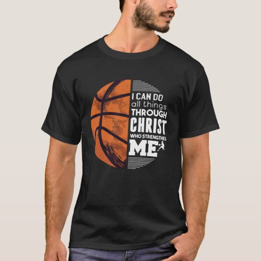 Christian Basketball Christ T-shirt (Voorkant)