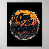 Christian Basketball Faith Over Fear Philippians 4 Poster (Voorkant)